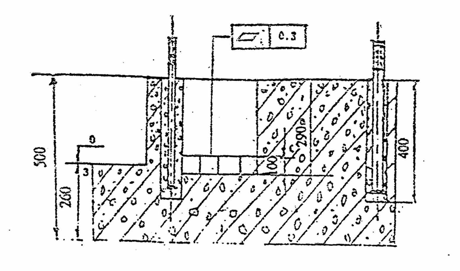 C41-20kg分体式空气锤地基图